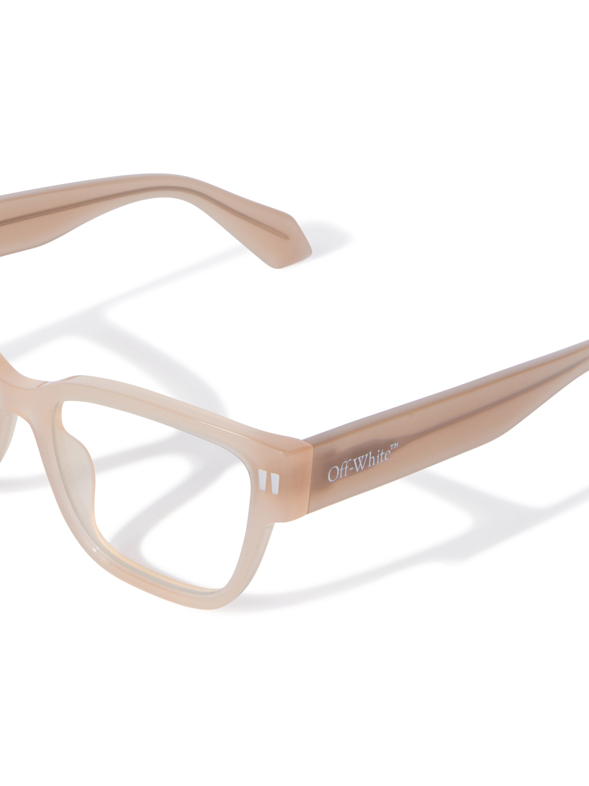 OFF WHITE PLASTIC CATEYE NUDE FULL FRAME