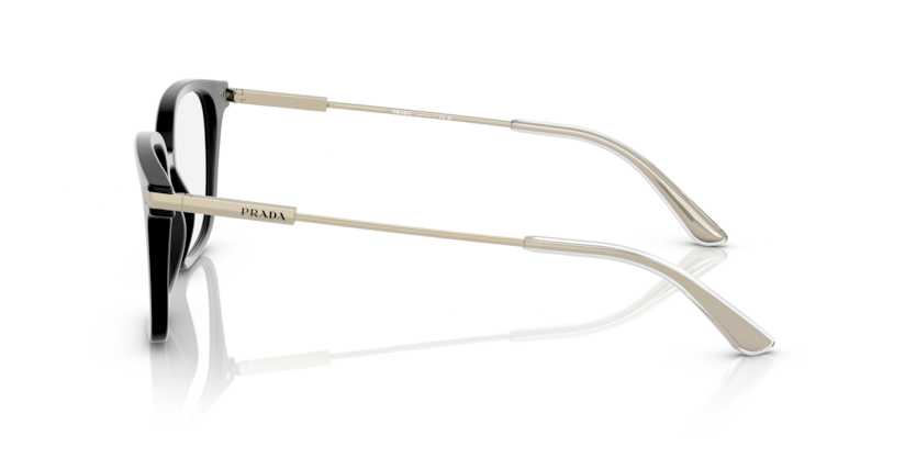 PRADA PLASTIC SQUARE MATTE BLACK FULL FRAME