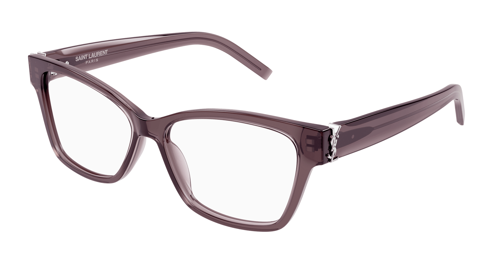 SAINT LAURENT PLASTIC BROWN BUTTERFLY FULL FRAME