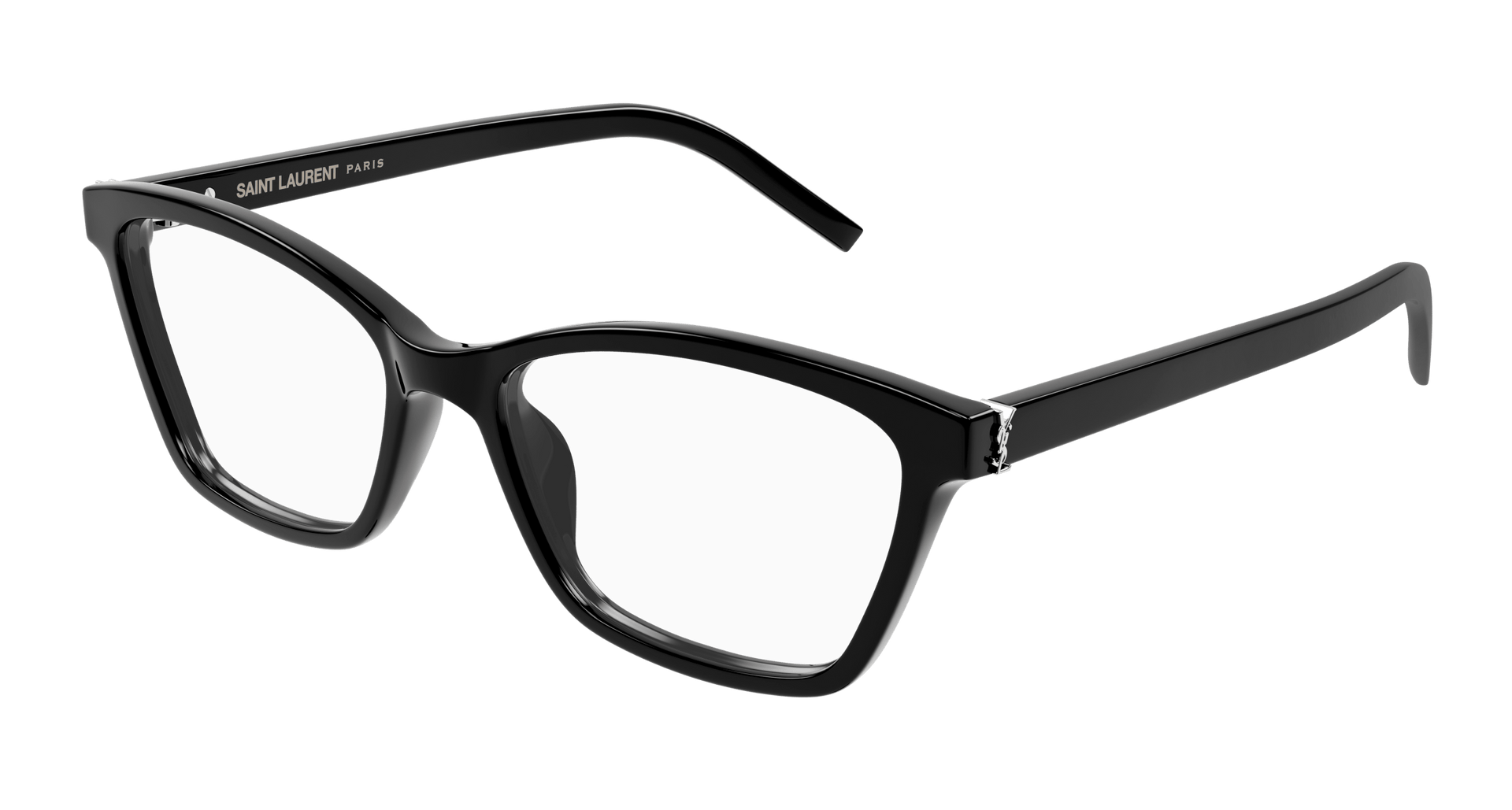 SAINT LAURENT BLACK PLASTIC BUTTERFLY FULL FRAME