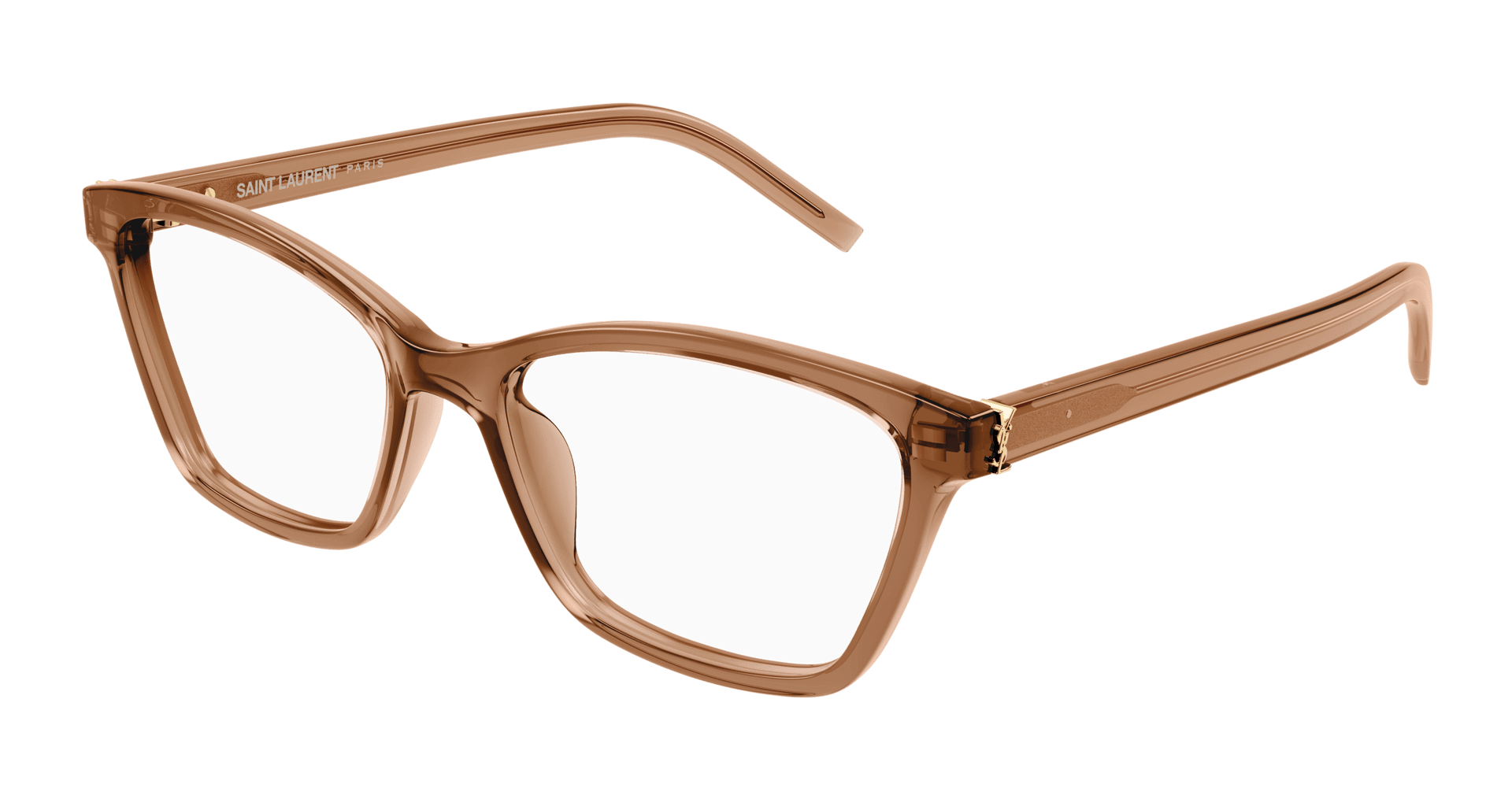 SAINT LAURENT PLASTIC BROWN FULL FRAME