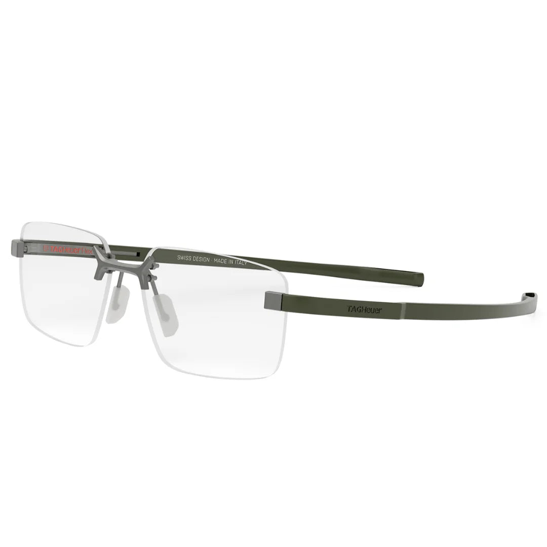 TAG HEUER TITANIUM SQUARE GREY RIMLESS FRAME