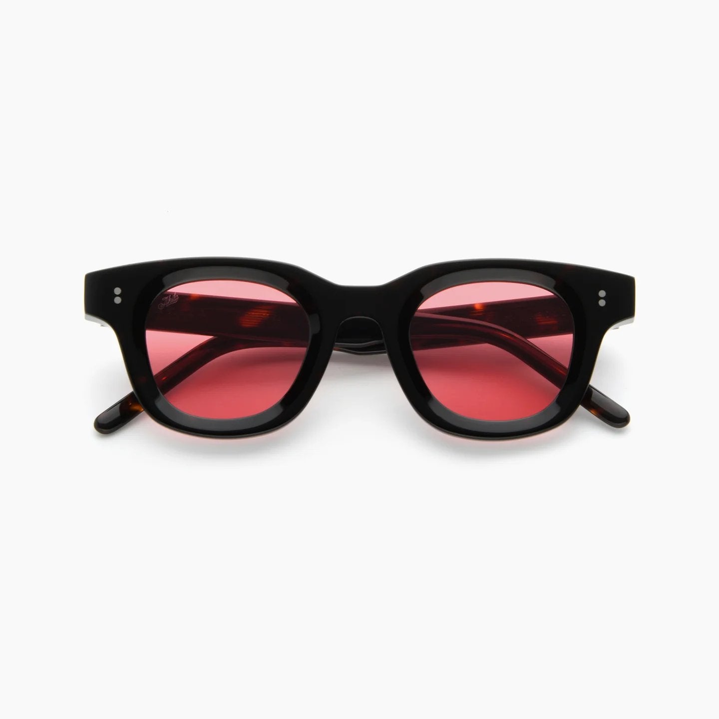 AKILA SQUARE ROUND BLACK PLASTIC SUNGLASS