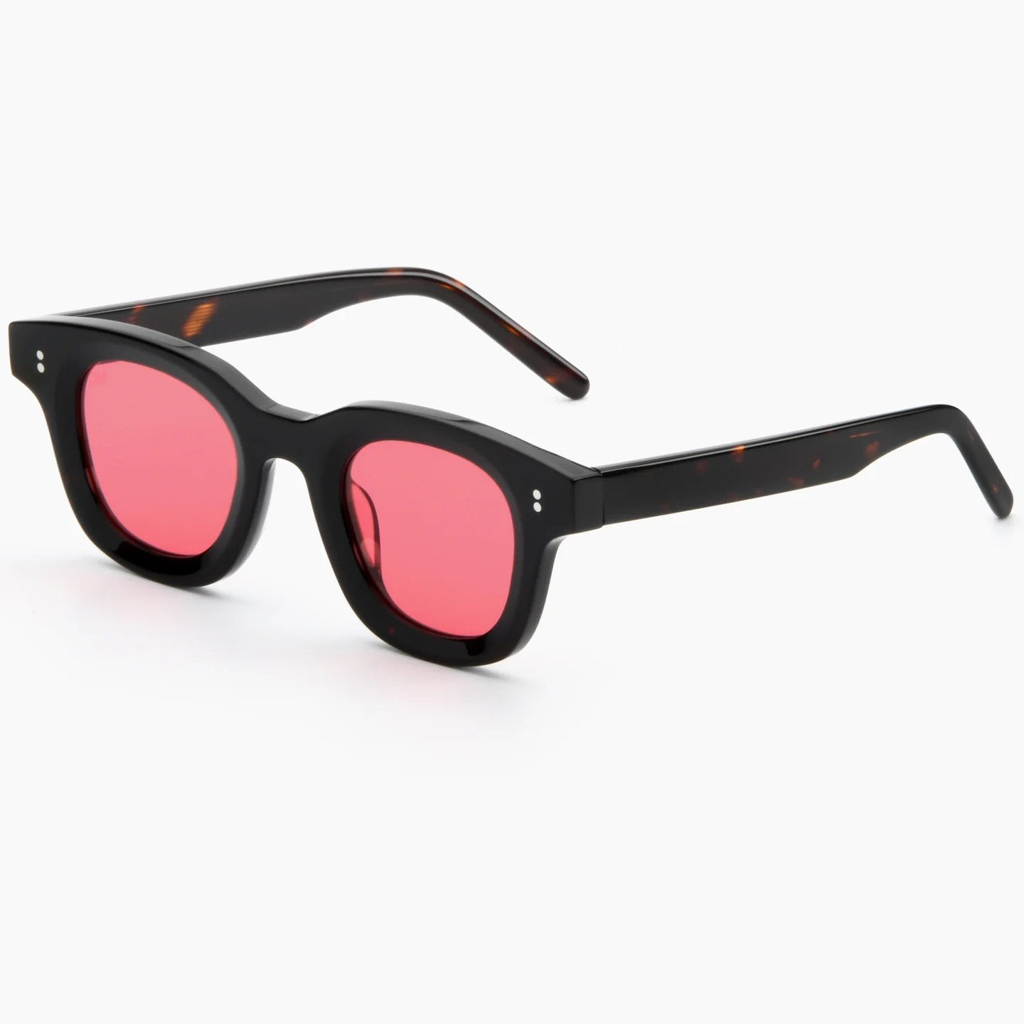 AKILA SQUARE ROUND BLACK PLASTIC SUNGLASS