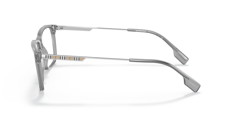 BURBERRY PLASTIC SQUARE FULL TRANSPERANT GRY FRAME