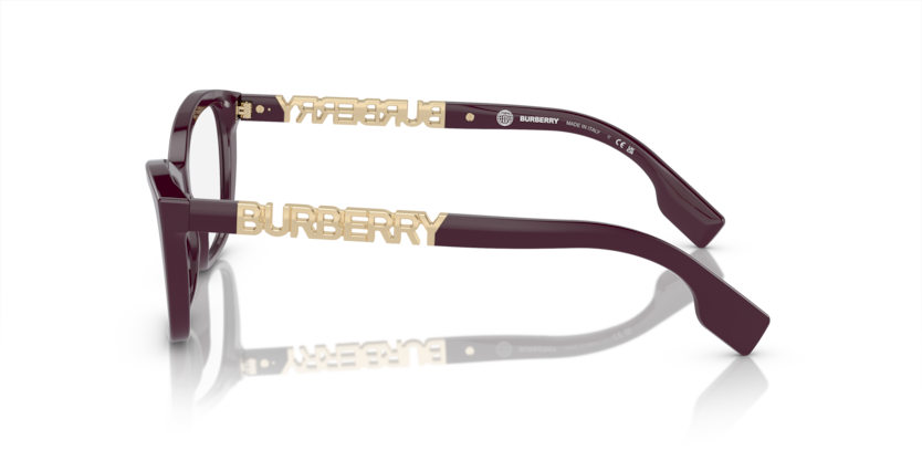 BURBERRY BURGUNDY CATEYE PLASTIC FULL FRAME