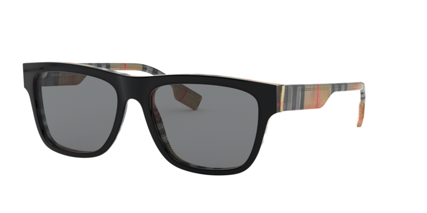 BURBERRY BLACK PLASTIC SQUARE SUNGLASESS