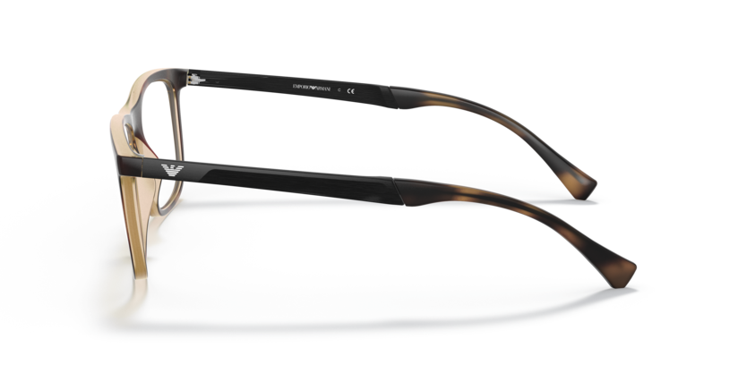 EMPORIO ARMANI SQUARE HAVANA PLASTIC FULL FRAME