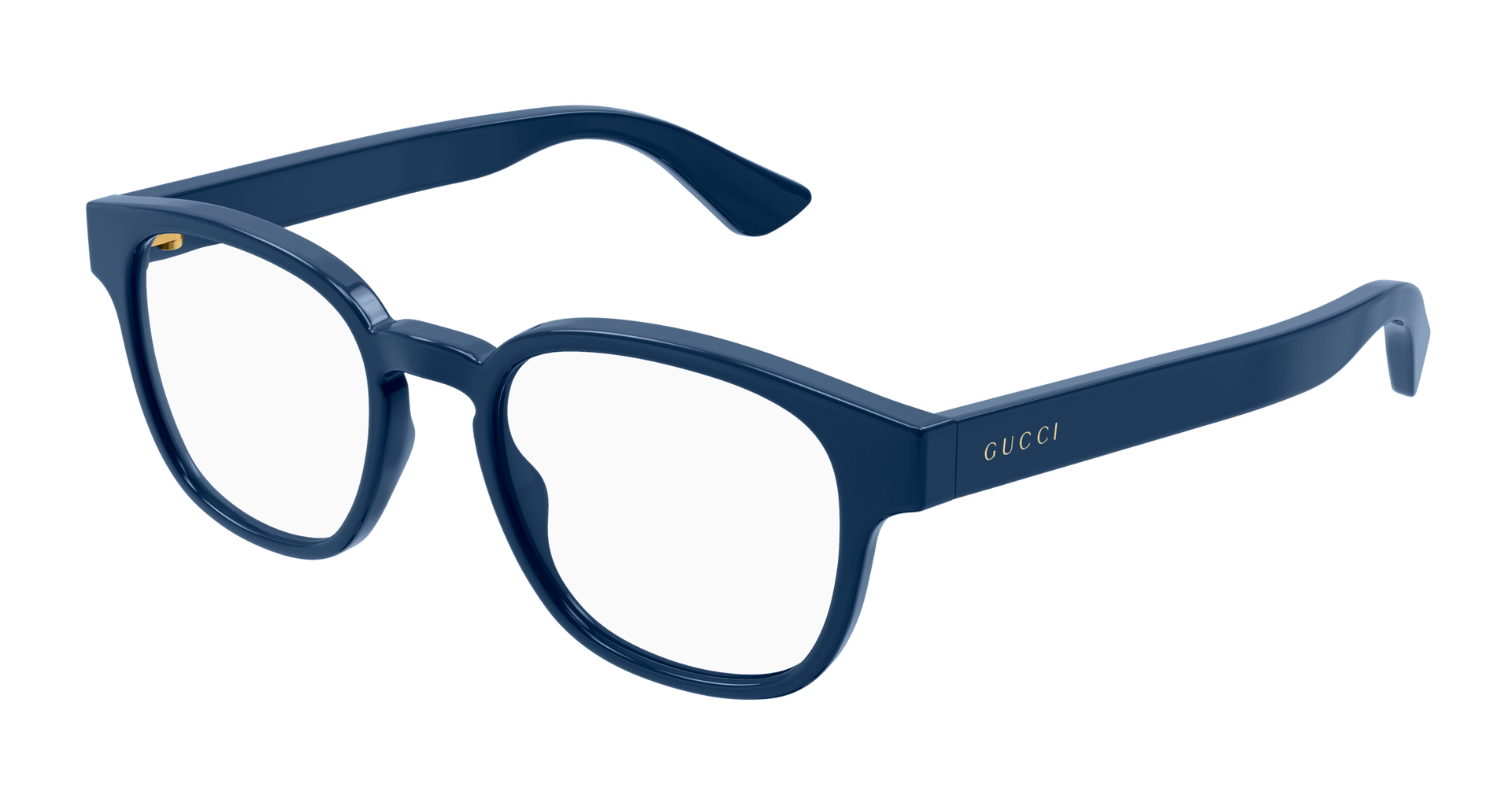 GUCCI PLASTIC SQUARE TEAL BLUE FULL FRAME