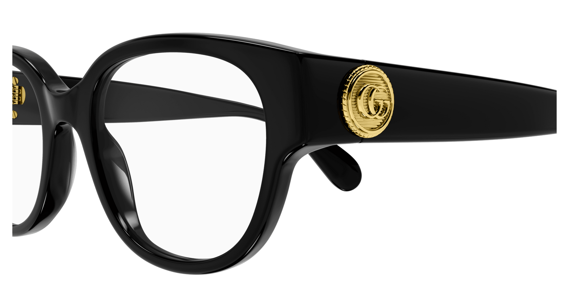 GUCCI PLASTIC BLACK FULL SQUARE FRAME