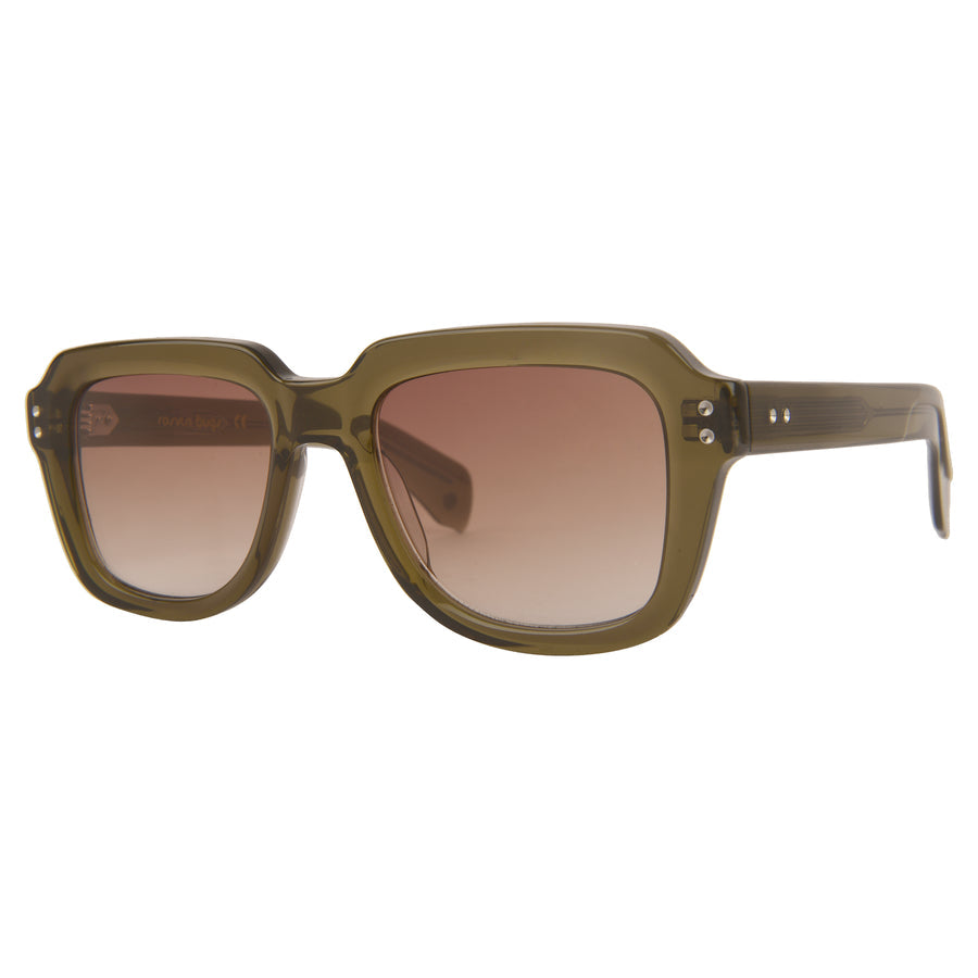 ROSVIN BUGS SQUARE TRNASPERENT BROWN PLASTIC SUNGLASSES