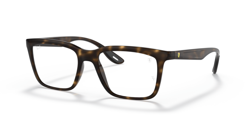 RAYBAN FERRARI PLASTIC RECTANGLE MATTE BLACK FULL FRAME