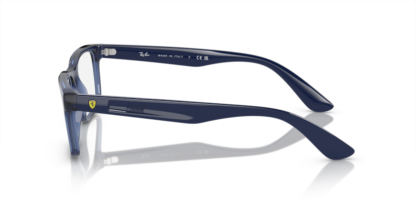 RAYBAN FERRARI PLASTIC SQUARE TRANSPERENT BLUE FULL FRAME