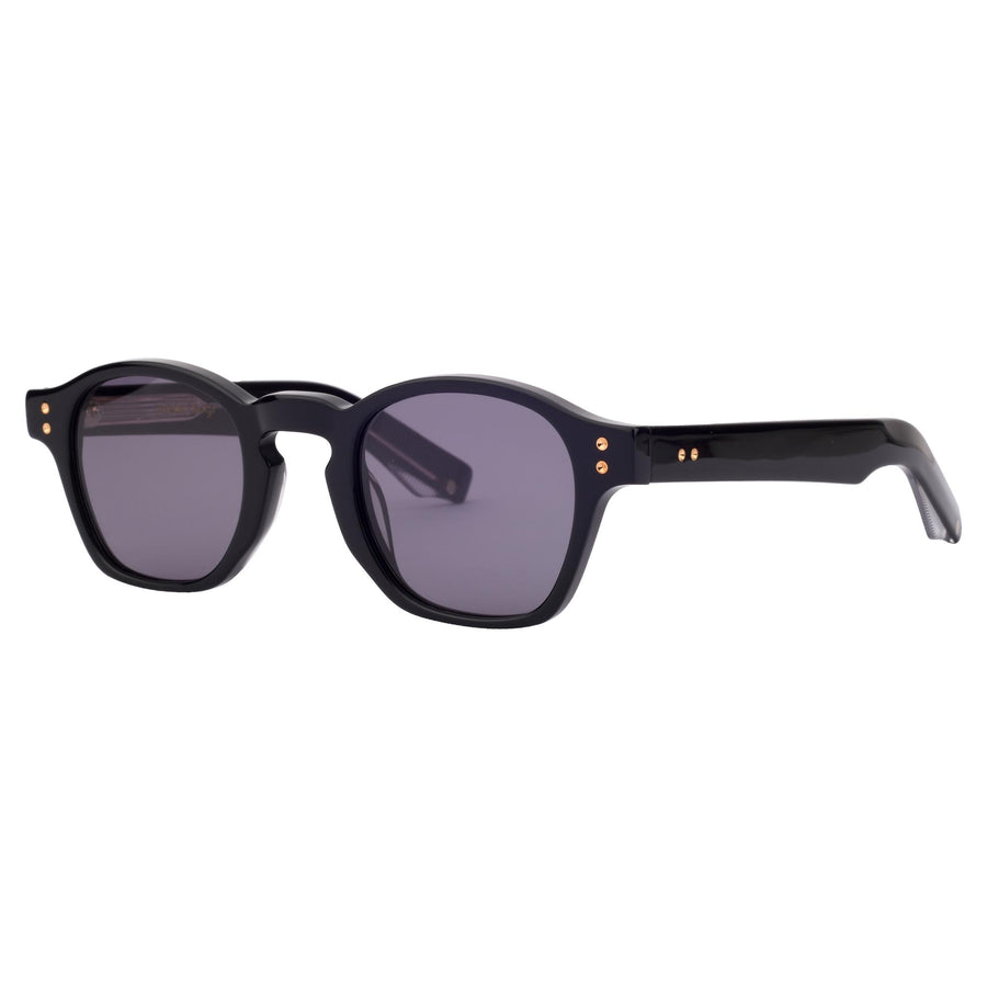 ROSVIN BUGS PLASTIC SQUARISH ROUND BLACK SUNGLASSES