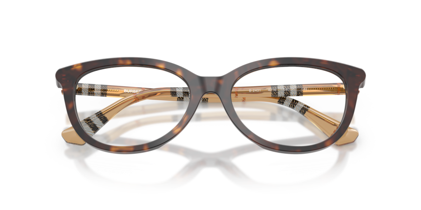 BURBERRY PLASTIC DARK HAVANA CATEYE FULL FRAME