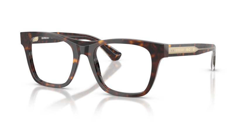 BURBERRY PLASTIC SQUARE DARK HAVANA FULL FRAME