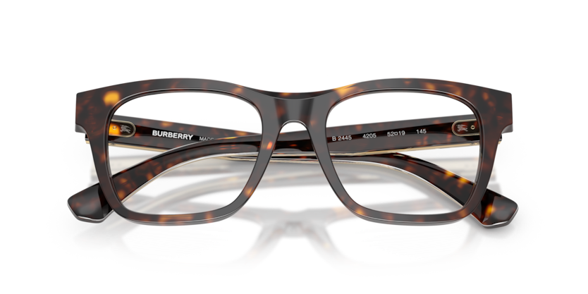 BURBERRY PLASTIC SQUARE DARK HAVANA FULL FRAME