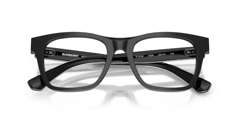 BURBERRY PLASTIC BLACK SQUARE FULL FRAME