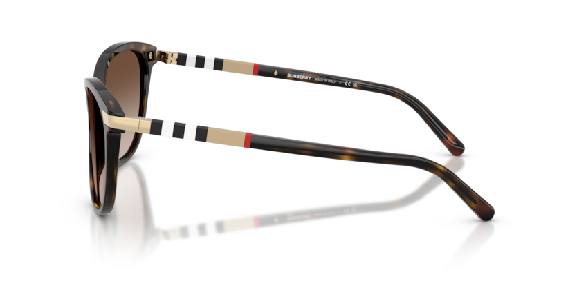 BURBERRY PLASTIC CATEYE HAVANA FULL SUNGLASS