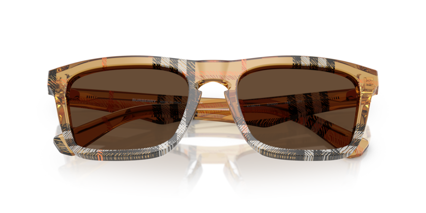 BURBERRY PLASTIC SQUARE CHECK SAND FULL SUNGLASS