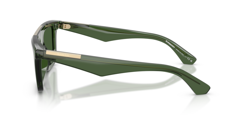 BURBERRY PLASTIC GREEN RECTANGLE FULL SUNGLASS