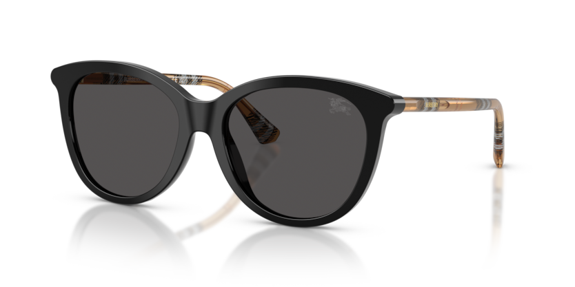 BURBERRY PLASTIC ROUND BLACK FULL SUNGLASS