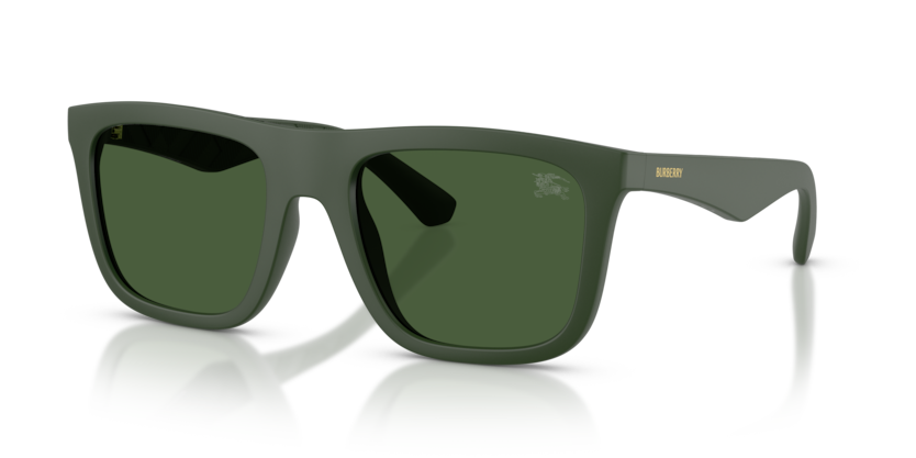BURBERRY PLASTIC MATTE GREEN SQUARE FULL SUNGLASS