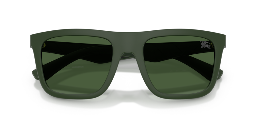 BURBERRY PLASTIC MATTE GREEN SQUARE FULL SUNGLASS