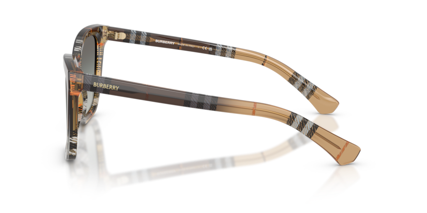 BURBERRY CATEYE CHECK SAND PLASTIC FULL SUNGLASS