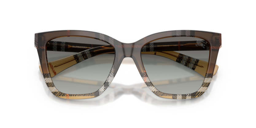 BURBERRY CATEYE CHECK SAND PLASTIC FULL SUNGLASS