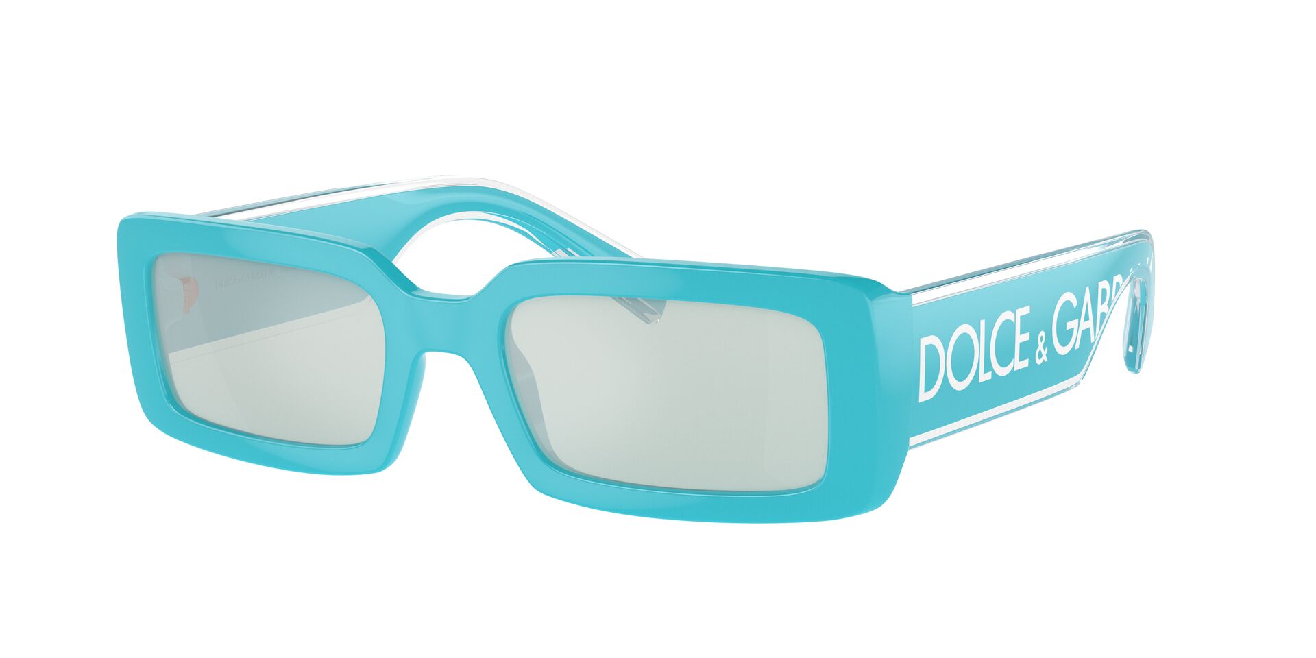 DOLCE & GABBANA PLASTIC RECTANGLE SKY BLUE FULL SUNGLASS