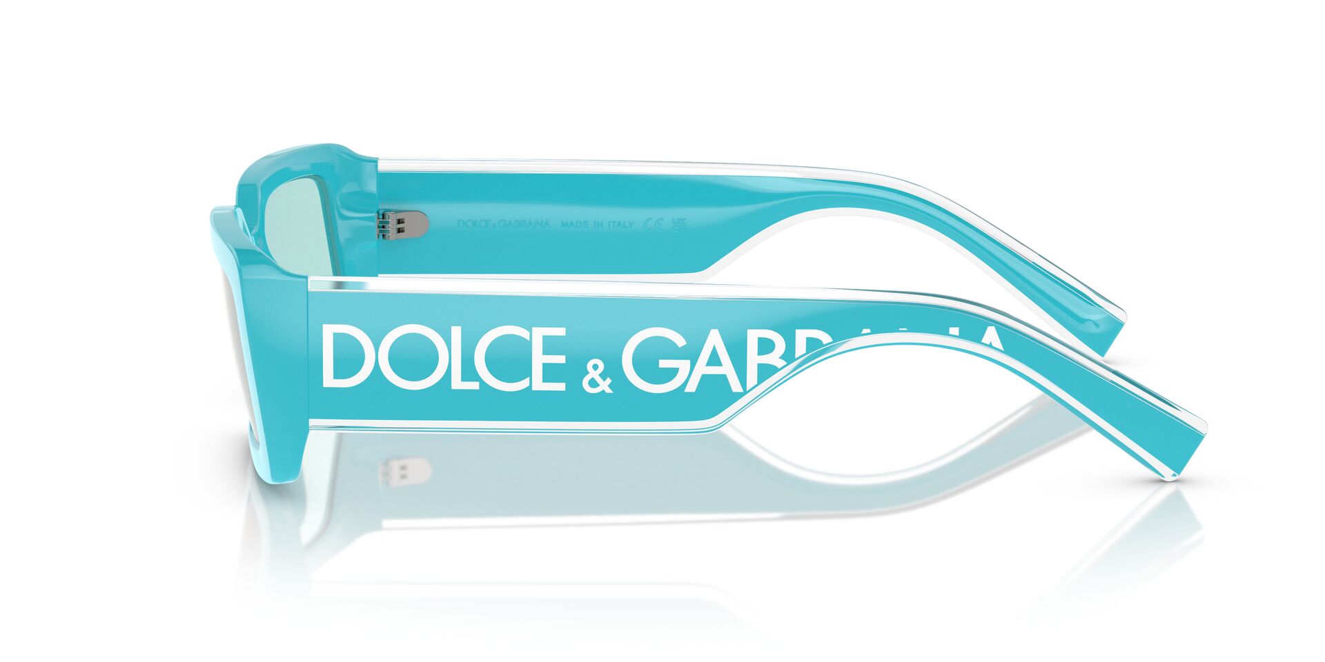 DOLCE & GABBANA PLASTIC RECTANGLE SKY BLUE FULL SUNGLASS