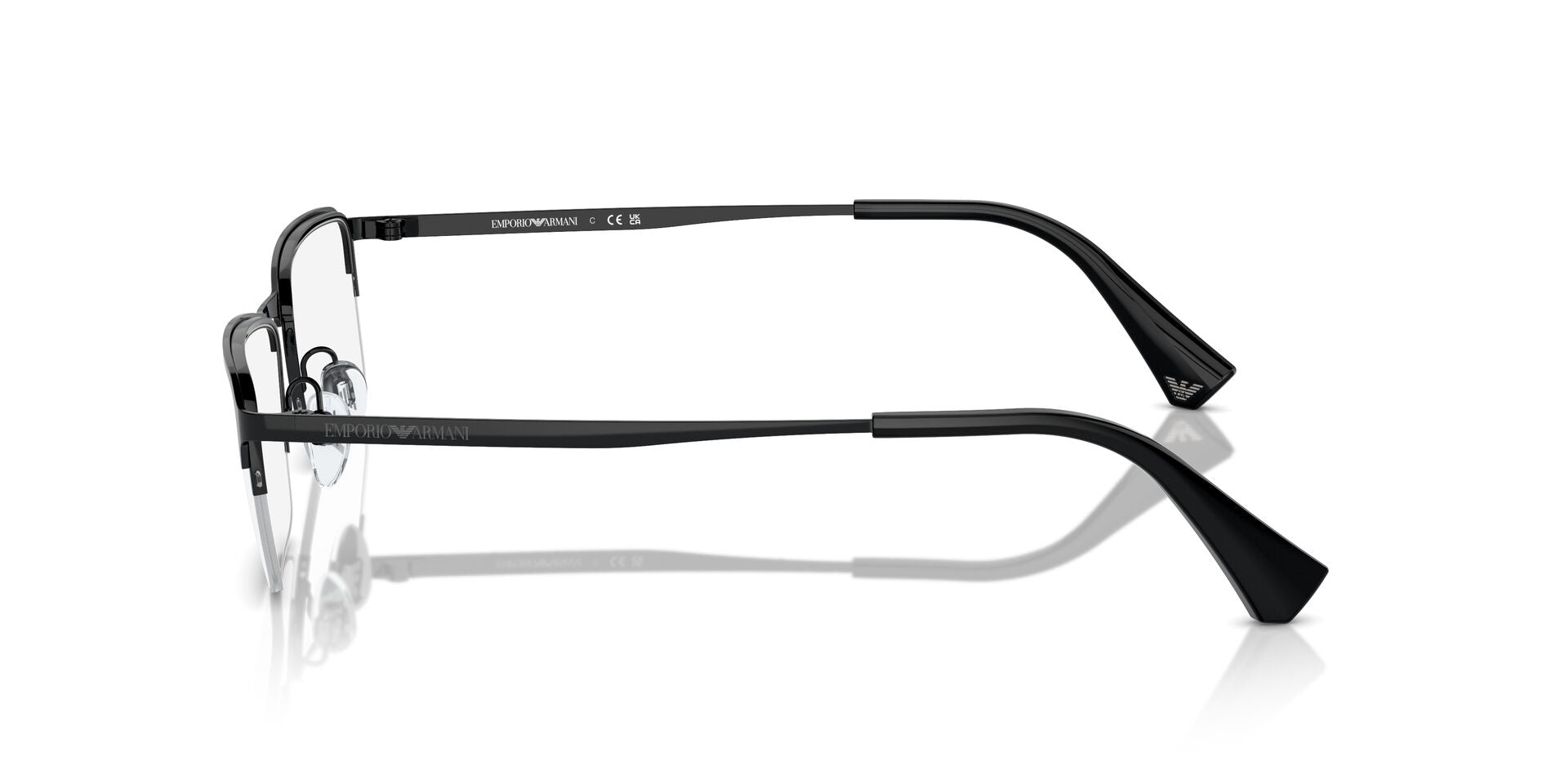 EMPORIO ARMANI SEMI RIM BLACK TITANIUM FRAME