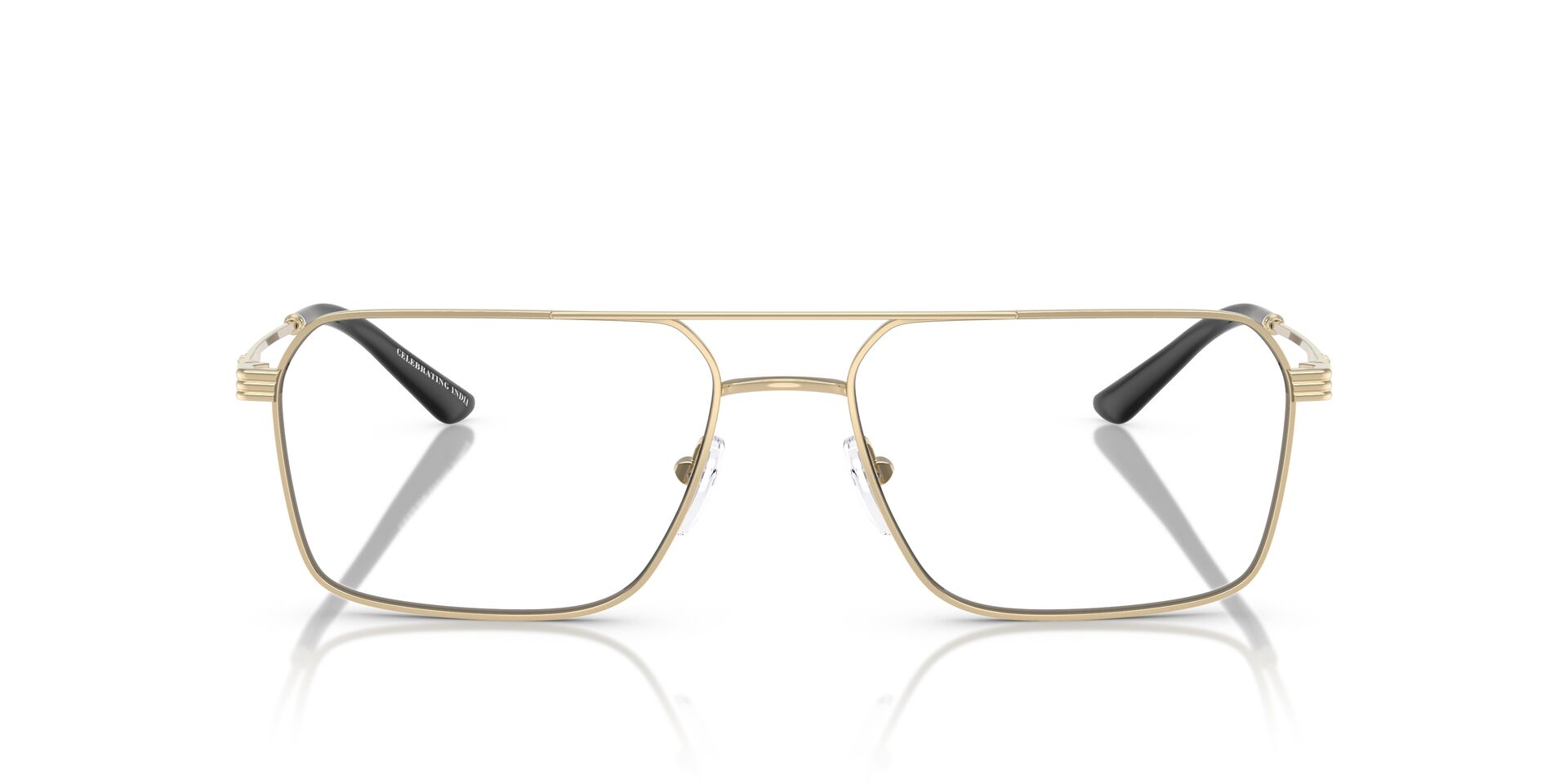 EMPORIO ARMANI METAL DB SQUARE GOLD FULL FRAME