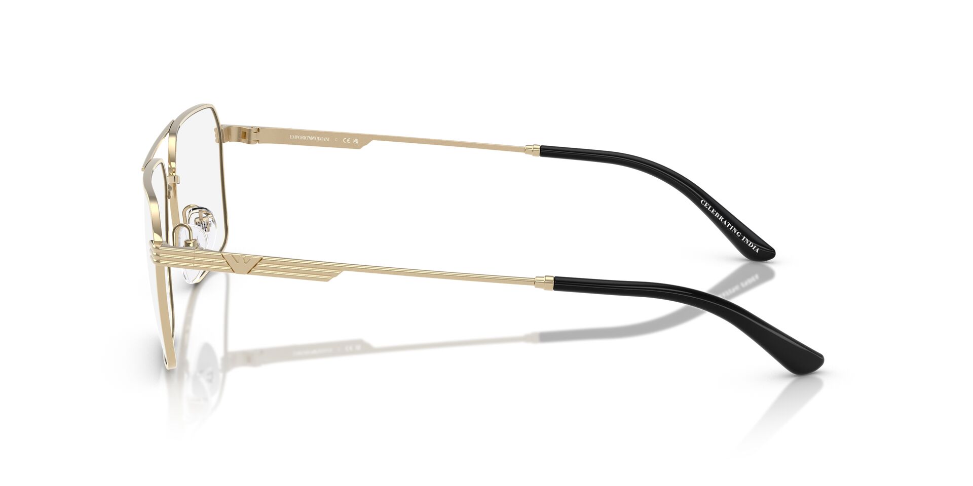 EMPORIO ARMANI METAL DB SQUARE GOLD FULL FRAME