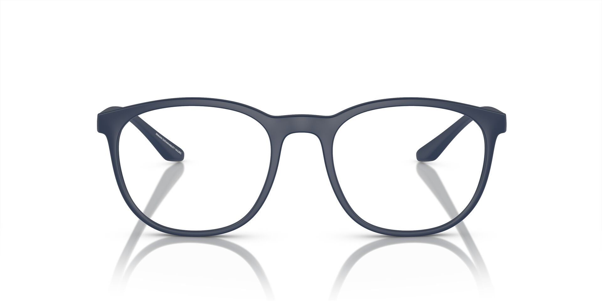 EMPORIO ARMANI PLASTIC ROUND MATTE BLUE FULL FRAME
