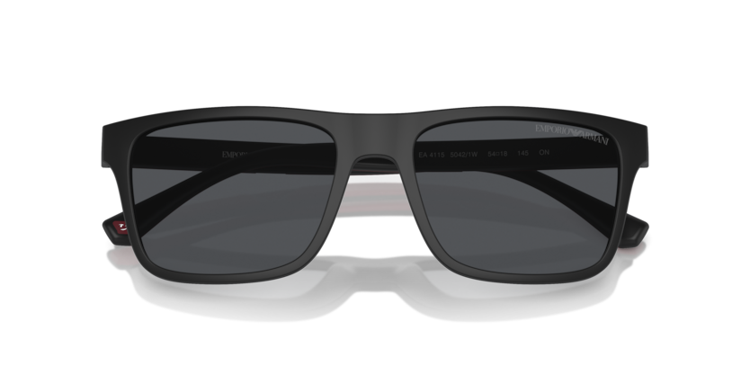 EMPORIO ARMANI CLIP ON PLASTIC MATTE BLACK FULL FRAME