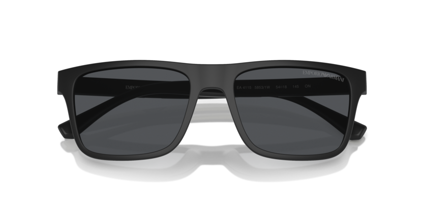 EMPORIO ARMANI CLIP ON PLASTIC MATTE BLACK FULL FRAME