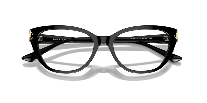 JIMMY CHOO PLASTIC BLACK CATEYE FULL FRAME