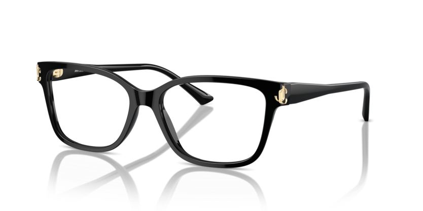 JIMMY CHOO PLASTIC BLACK SQUARE FULL FRAME