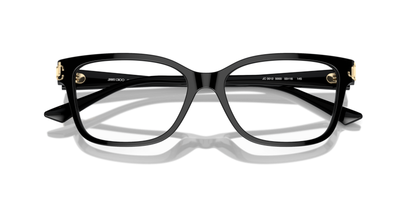 JIMMY CHOO PLASTIC BLACK SQUARE FULL FRAME