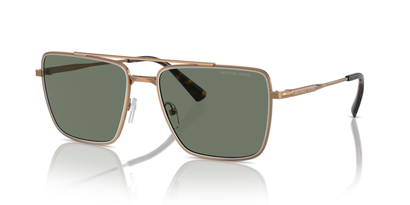 MICHAEL KORS METAL SQUARE SHINY GOLD SUNGLASS