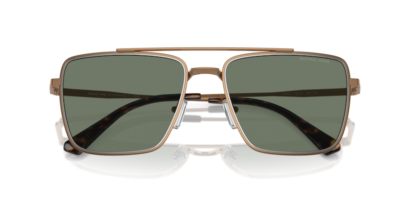 MICHAEL KORS METAL SQUARE SHINY GOLD SUNGLASS