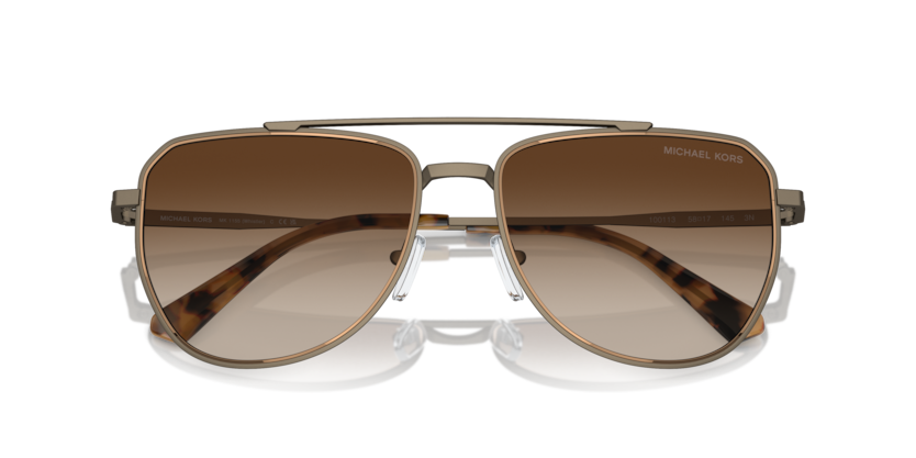 MICHAEL KORS METAL AVIATOR MATTE HUSK SUNGLASS
