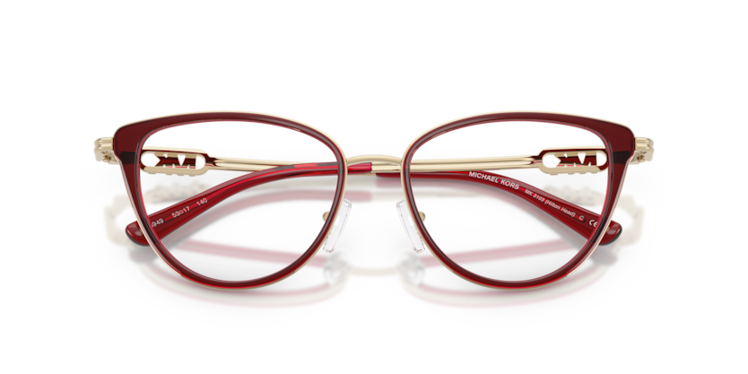 MICHAEL KORS METAL CORDOVAN CATEYE FULL FRAME