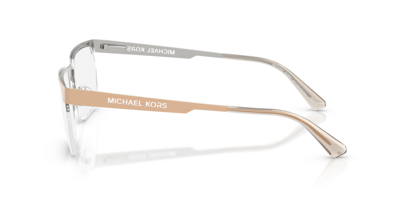 MICHAEL KORS METAL MATTE GOLD RECTANGLE SEMI RIM FRAME