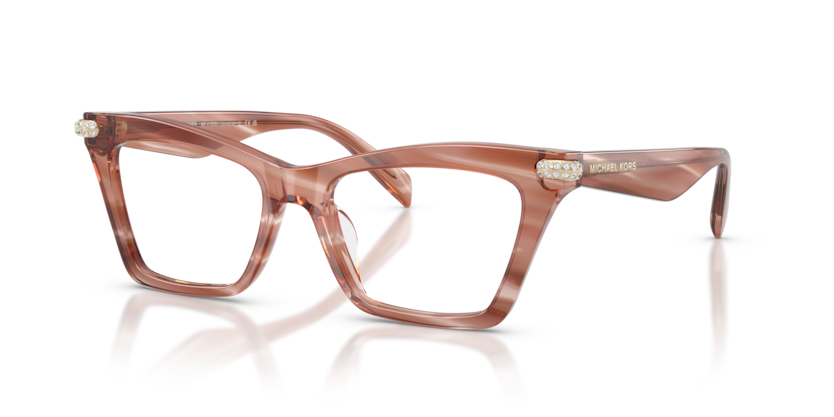 MICHAEL KORS PLASTIC PINK HORN CATEYE FULL FRAME