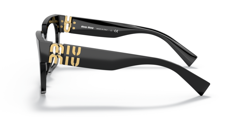 MIU MIU BLACK PLASTIC BUTTERFLY FULL FRAME