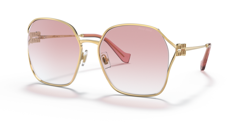 MIU MIU METAL GOLD IRREGULAR FULL SUNGLASS