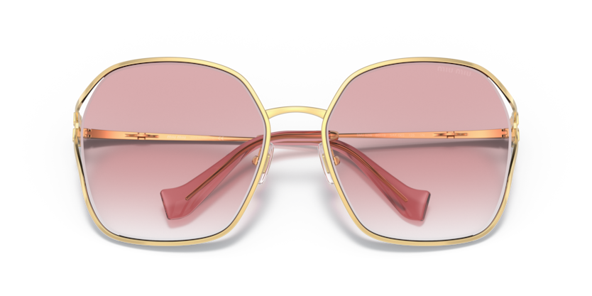 MIU MIU METAL GOLD IRREGULAR FULL SUNGLASS